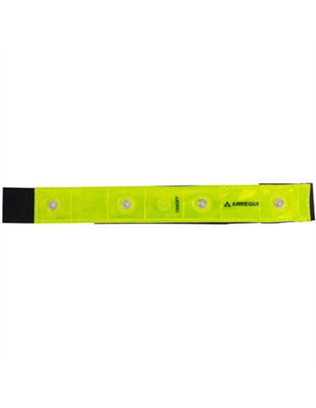 BRAZALETE REFLECTANTE CON LUZ LED 315x55mm ARREGUI