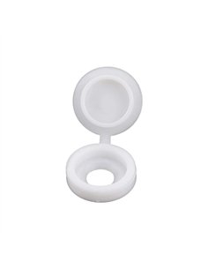 BOLSA 100 EMBELLECEDOR TAPON TORNILLO PLAST BLANCO A-371-2