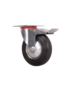 RUEDA GIRATORIA CON FRENO 100mm 87322