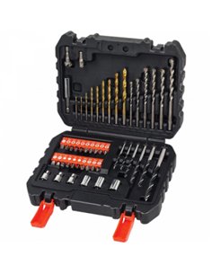 JUEGO 50pcs BROCAS TITANIO PUNTA ATOR A7188-XJ BLACK&DECKER 2