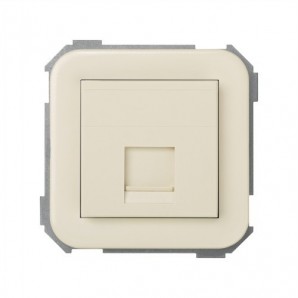 Tapa para 1 conector RJ AMP marfil Simon 31085-61
