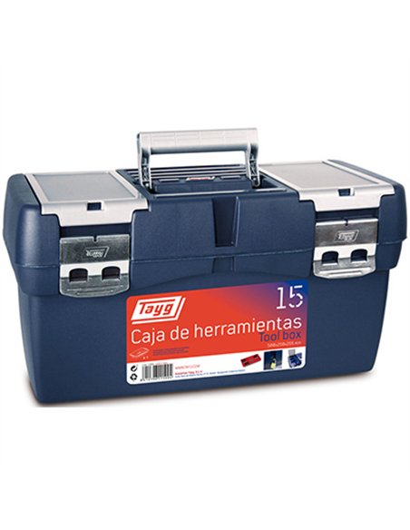 CAJA HERRAMIENTAS PLASTICO 50x26x25cm 15 TAYG