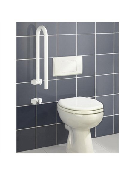 BARRA SOPORTE PLEGABLE BLANCO SECURA PARA WC 17969 WENKO