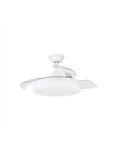 VENTILADOR TECHO ASPAS PLEGABLES 105cm MOTOR DC SENZA FM