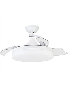 VENTILADOR TECHO ASPAS PLEGABLES 105cm MOTOR DC SENZA FM 2