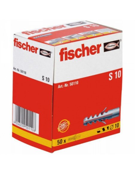 CAJA 50 TACOS FISCHER S 10x50mm