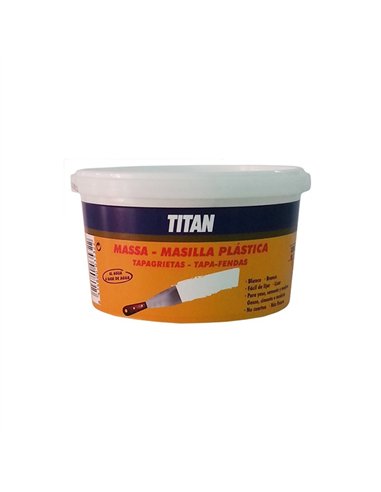 MASILLA PLASTICA TAPAGRIETAS 750gr TITAN