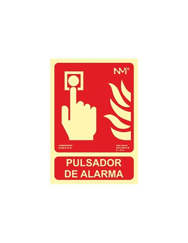 SEÃ‘AL PULSADOR ALARMA PVC210x297mm RD00111