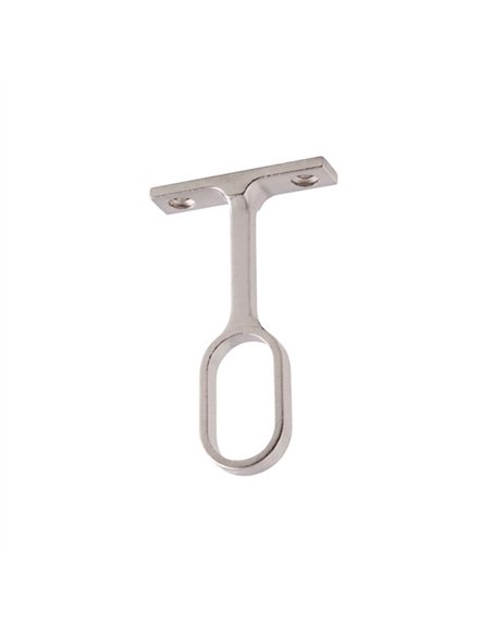 CAJA 25 SOPORTE CENTRAL TUBO OVAL 25x15 CROMO A-404-12