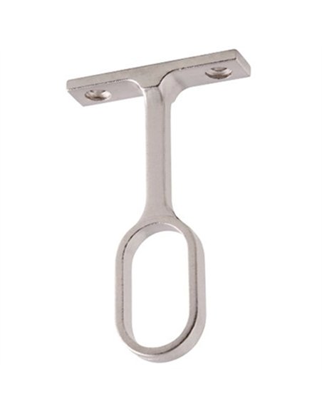 CAJA 25 SOPORTE CENTRAL TUBO OVAL 25x15 CROMO A-404-12