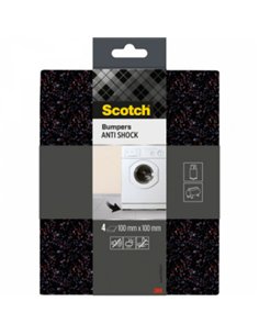 PACK 4 ALMOHADILLAS ANTICHOQUE 10x10x0,4cm SP92O77 3M 2