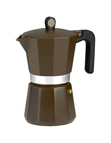 CAFETERA ALUMINIO INDUCCION CREAM 9T. M671009 MONIX