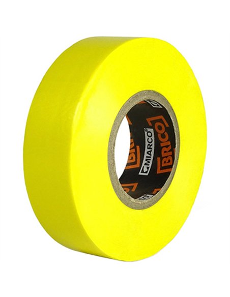 PAQ. 10 ROLLOS CINTA AISLANTE AMARILLA 19mm x20mt MIARCO