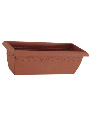 JARDINERA PLASTICO RECTANGULAR GARDENIA 58x24x19cm 509 058