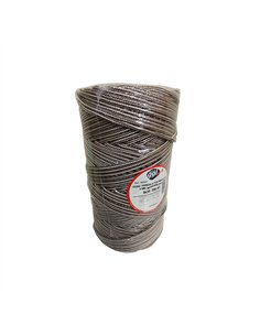 ROLLO 200mt CUERDA TENDER TRENZADA 5mm BICOLOR BLANCA/MARRON
