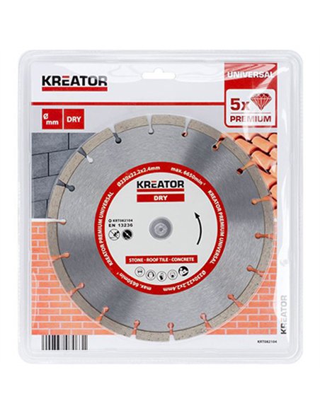 DISCO DIAMANTE GENERAL OBRA 230mm SEGMENTADO 082104 KREATOR