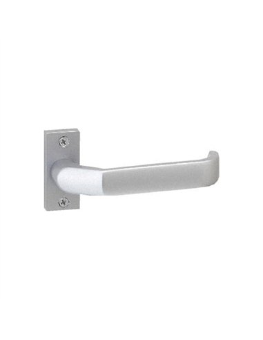 JGO MANIVELA PUERTA METALICA ZAMAK mod. M-93 color ALUMINIO