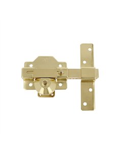CERROJO LLAVE SEGURIDAD 85mm ORO MOD. 1 5342 AMIG