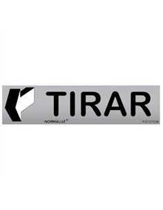 SEÃ‘AL TIRAR HORIZONTAL INOX ADHESIVA 5x20cm RD707039 2