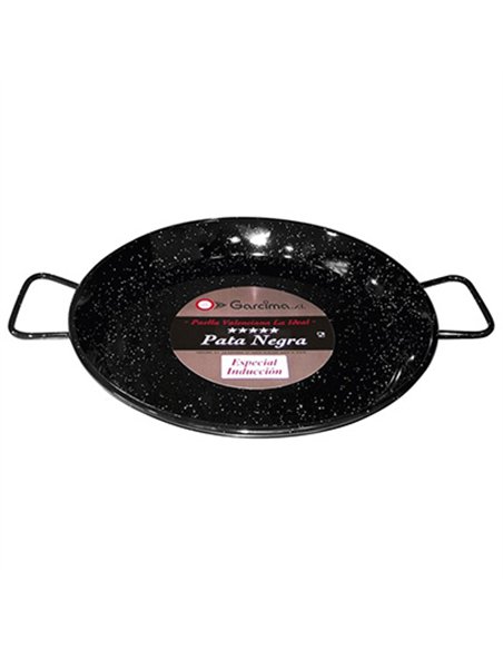 PAELLERA ESMALTADA INDUCCION 42cm PATA NEGRA IDEAL