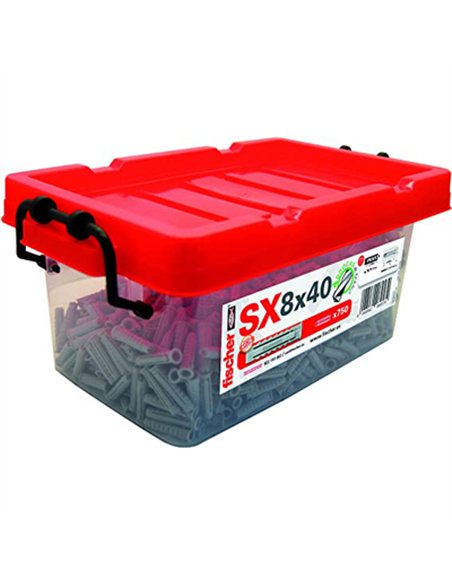 BOX 750 TACOS SX PLUS 8X40mm 568733 FISCHER