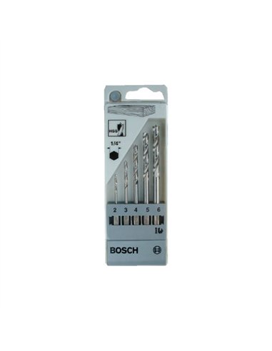 JUEGO 5 BROCAS MADERA UNEO 2-3-4-5-6mm BOSCH