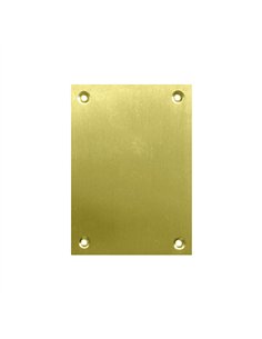PLACA BOCALLAVE LATON PULIDO 80x160mm BLISTER