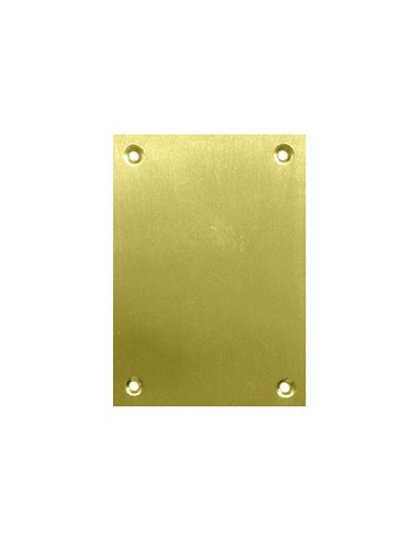 Placa bocallave laton pulido 80x160mm blister