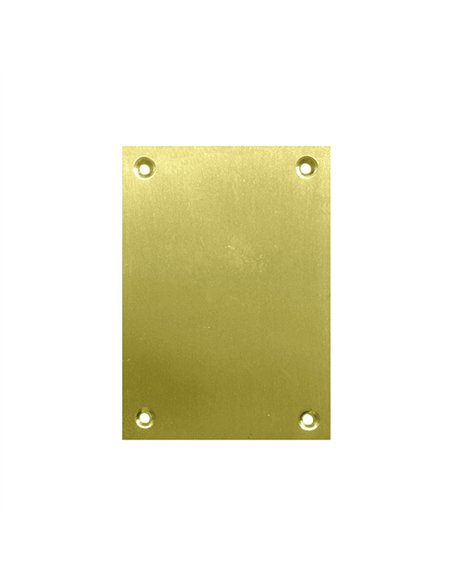 Placa bocallave laton pulido 80x160mm blister
