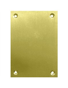 PLACA BOCALLAVE LATON PULIDO 80x160mm BLISTER 2