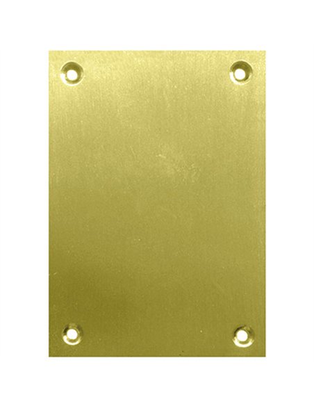 Placa bocallave laton pulido 80x160mm blister