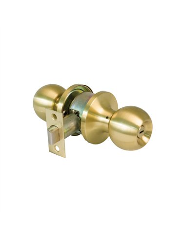 POMO REDONDO LLAVE Y CONDENA LATON MATE MOD. 610 11125 AMIG