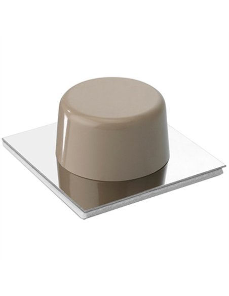 BLISTER 2 TOPES PUERTA ADH INOX/BEIGE 45x45mm 2023-6+ INOFIX