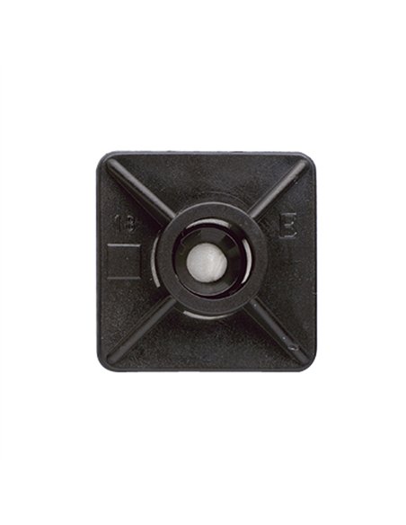 BOLSA 100 BASE BRIDA ADHESIVA NEGRA 19x19mm BBANE19 INDEX