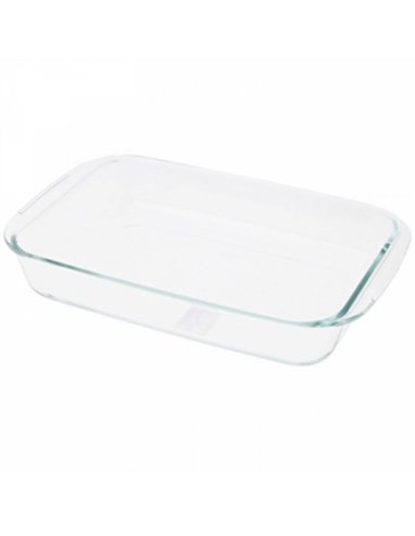 Fuente rectangular borosilicato 30x18cm 1,6lt 480730 ibili