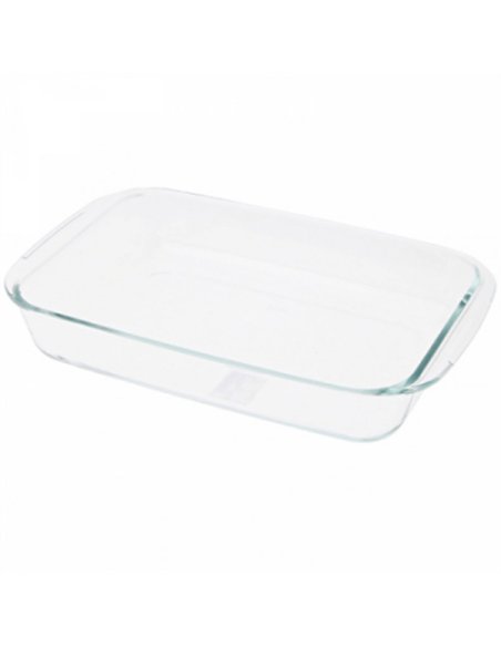 FUENTE RECTANGULAR BOROSILICATO 30x18cm 1,6lt 480730 IBILI