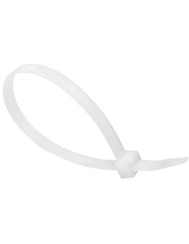 Bolsa 100 bridas nylon 7,6x450mm blanca index