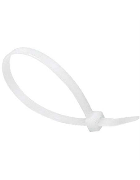 Bolsa 100 bridas nylon 7,6x450mm blanca index