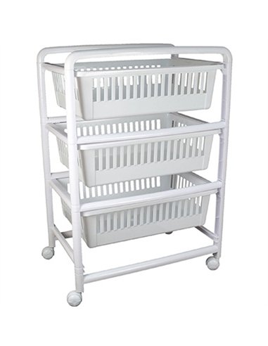 VERDULERO PLASTICO 4 CAJONES C/RUEDAS 410030 CUNCIAL