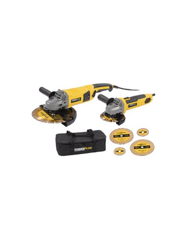 PACK 2 DESBARBADORAs 115mm 750w + 230mm 2000w POWX06250 POWERP