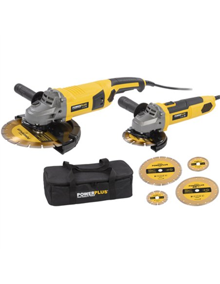 PACK 2 DESBARBADORAs 115mm 750w + 230mm 2000w POWX06250 POWERP