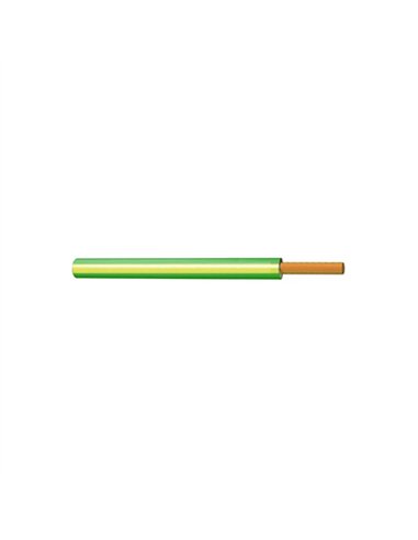 ROLLO 100mt CABLE UNIPOLAR TIERRA AM/VER 1,5mm H07V-K