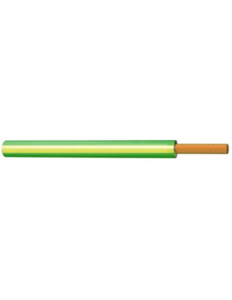 ROLLO 100mt CABLE UNIPOLAR TIERRA AM/VER 1,5mm H07V-K