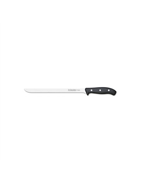 CUCHILLO JAMONERO 25cm MANGO POLIPROPILENO  0959 3 CLAVELES