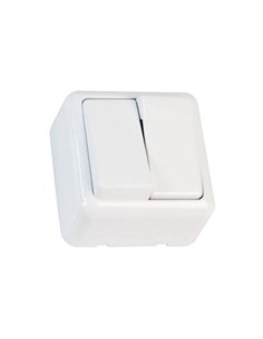 INTERRUPTOR DOBLE SOBREPONER 3821 21182 AMIG