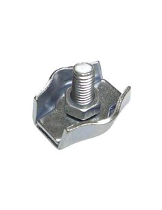 Sujetacable plano simple galv. 3mm