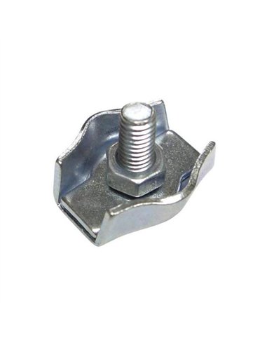 Sujetacable plano simple galv. 3mm