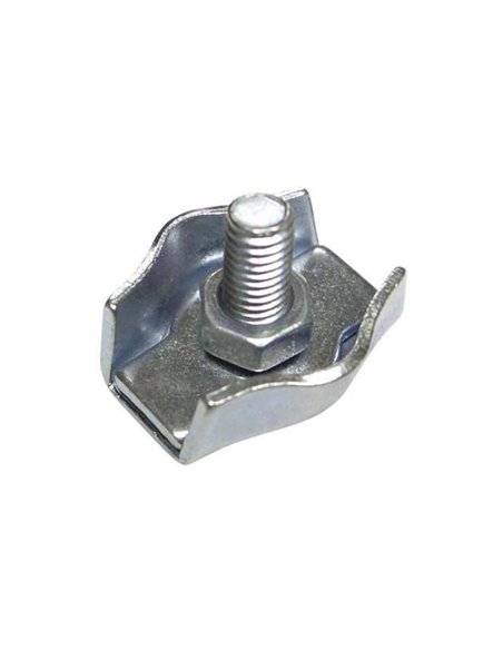 Sujetacable plano simple galv. 3mm