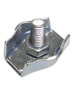 SUJETACABLE PLANO SIMPLE GALV. 3mm 2