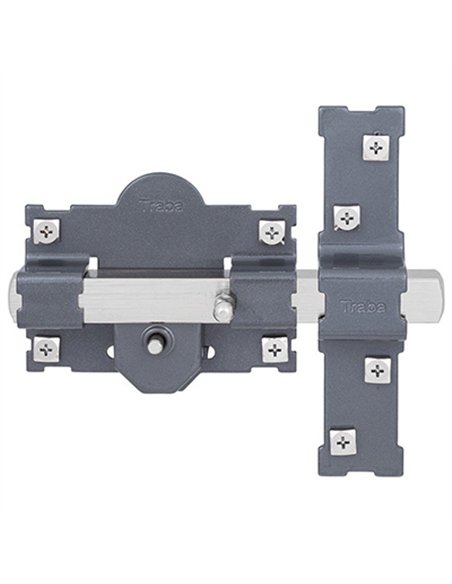 CERROJO 101-R PINTADO BOTON/LLAVE BOMB. REDONDO 24001 TRABA